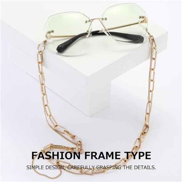 AEVOGUE Sunglasses For Women Oversized Rimless